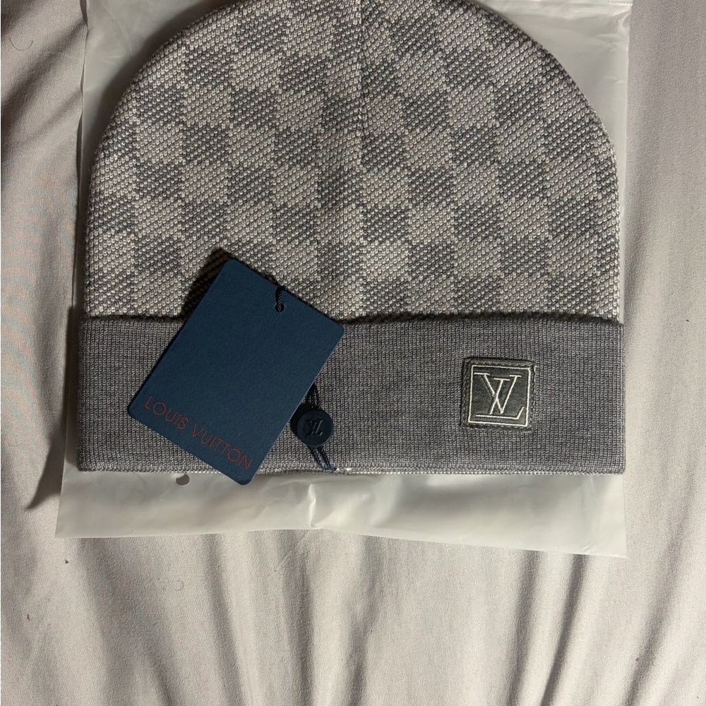 LV Grey Beanie - Picture 2 of 2